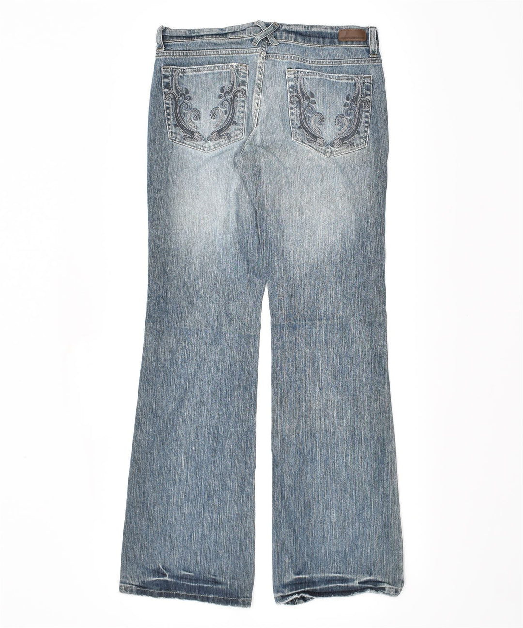 DKNY Womens Time Square Flared Jeans US 9 Large W32 L33 Blue Cotton