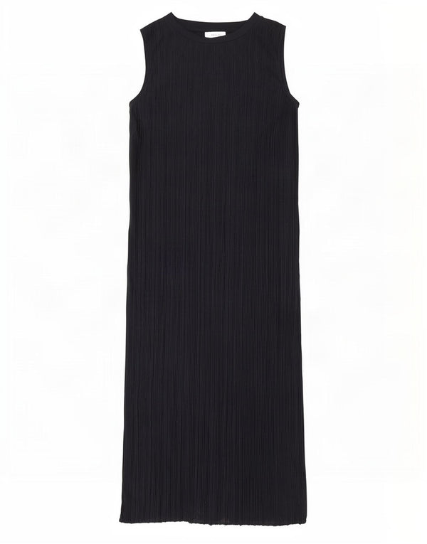 Marks & Spencer Womens Sleeveless Maxi Dress UK 12 Medium Navy Blue