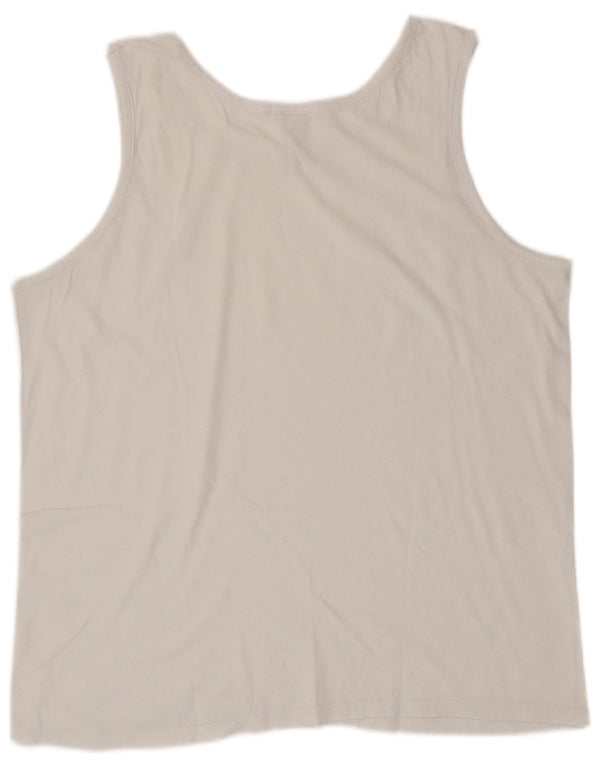 Kappa Damevest Top UK 18 XL Hvid Bomuld