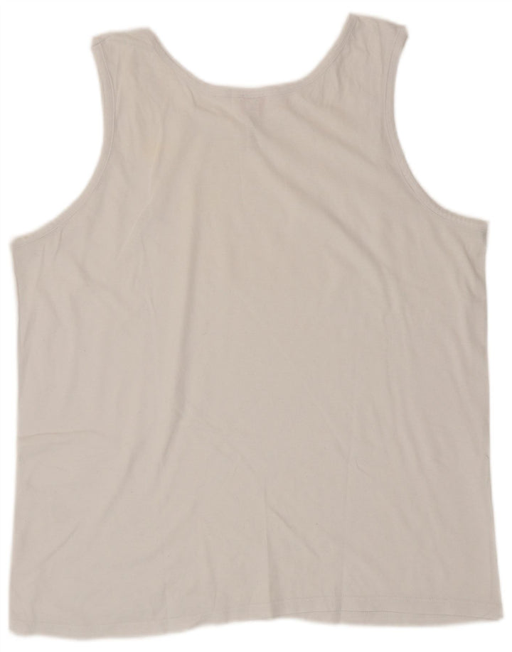 Kappa Damevest Top UK 18 XL Hvid Bomuld