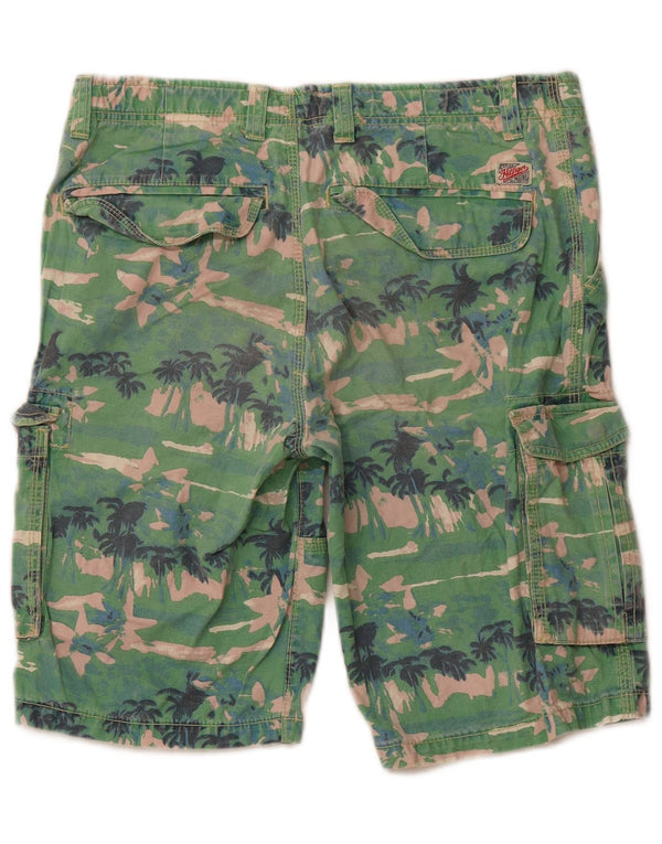 TOMMY HILFIGER Cargo-shorts til drenge 15-16 år W30 Grøn blomsterbomuld
