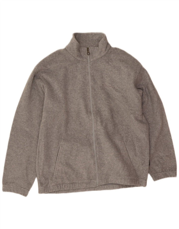 Sergio Tacchini Herre Fleecejakke UK 42 XL Grå Flecked