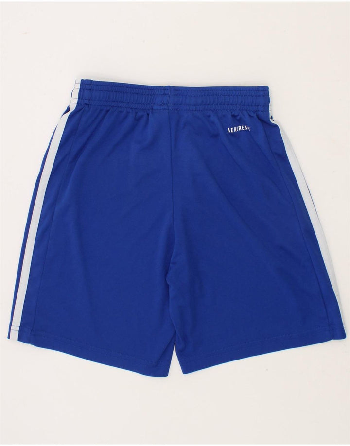 ADIDAS Boys Sport Shorts 9-10 Years Blue Polyester Vintage Adidas and Second-Hand Adidas from Messina Hembry 