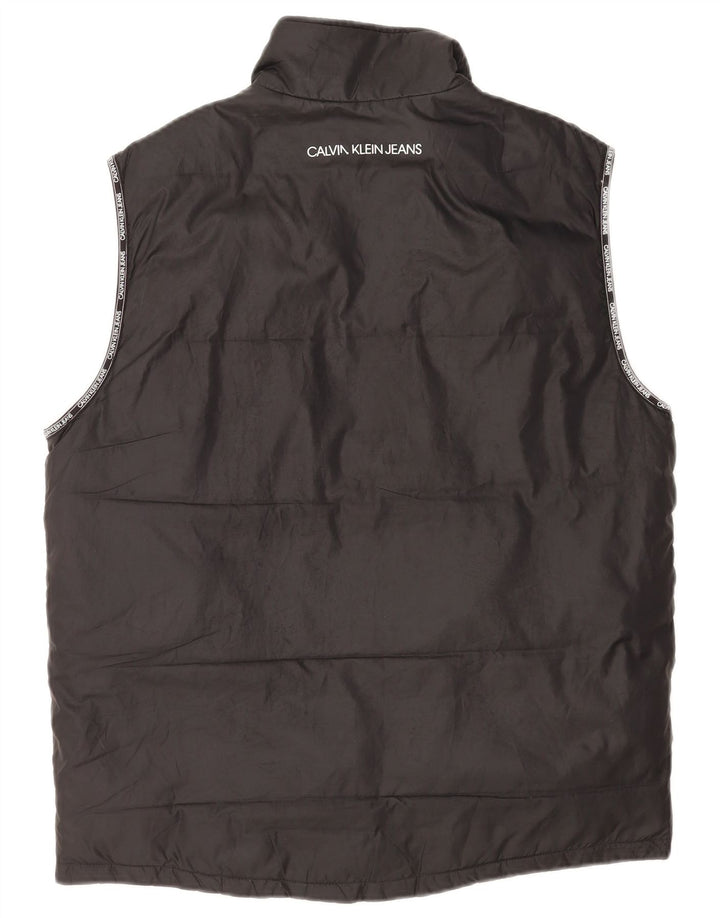 Calvin Klein Jeans Herre grafisk polstret Gilet UK 40 Large Black Polyester