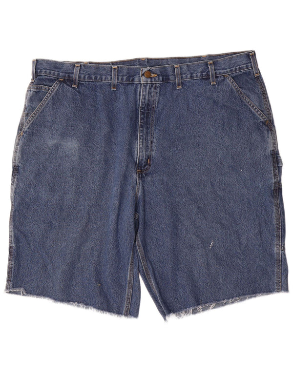Carhartt Herre Original Fit Loose Cargo Shorts W46 3XL Blå Bomuld