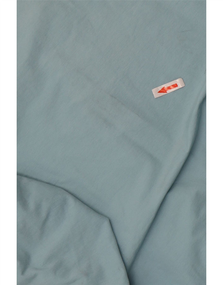 Adidas Graphic Tracksuit Top Jacket UK 10 Small Blue Colourblock
