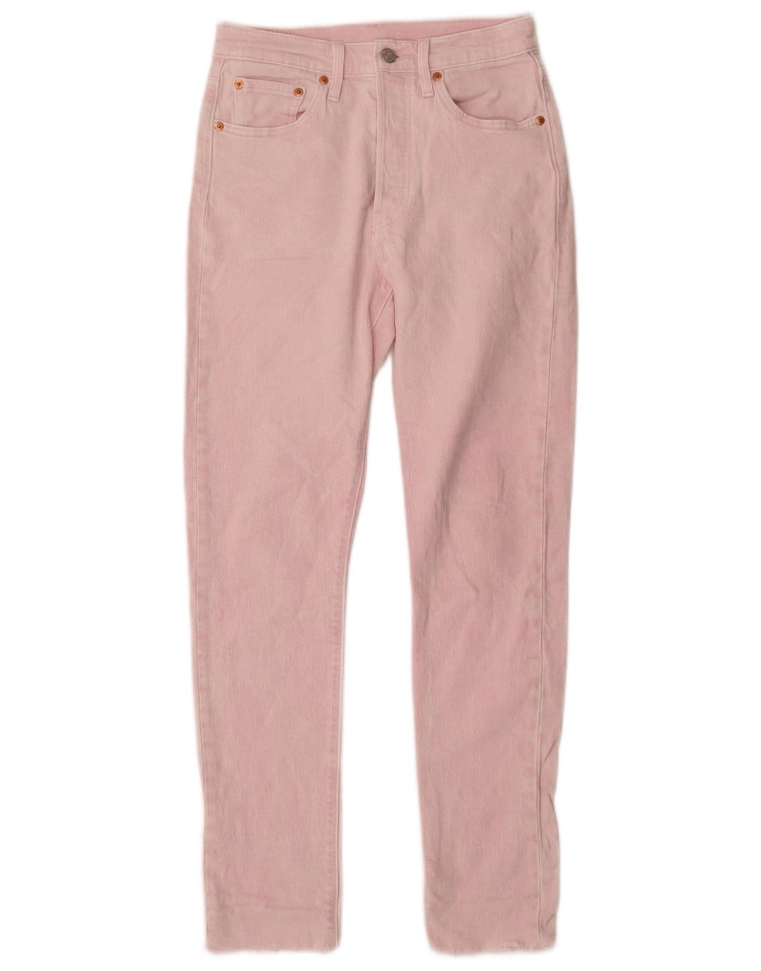 Levi's Dame 501 Straight Jeans W25 L30 Pink Bomuld