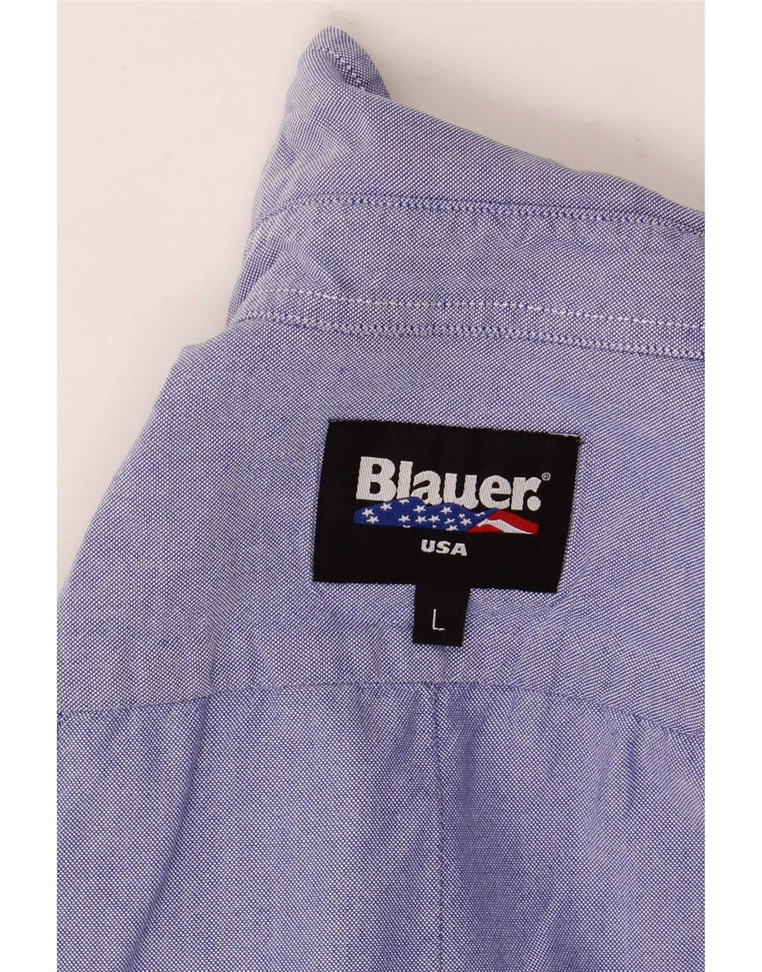 Blauer Grafisk Militærskjorte til kvinder UK 16 Stor Blå