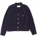 ROCCOBAROCCO Womens Military Jacket IT 42 Medium Navy Blue Viscose