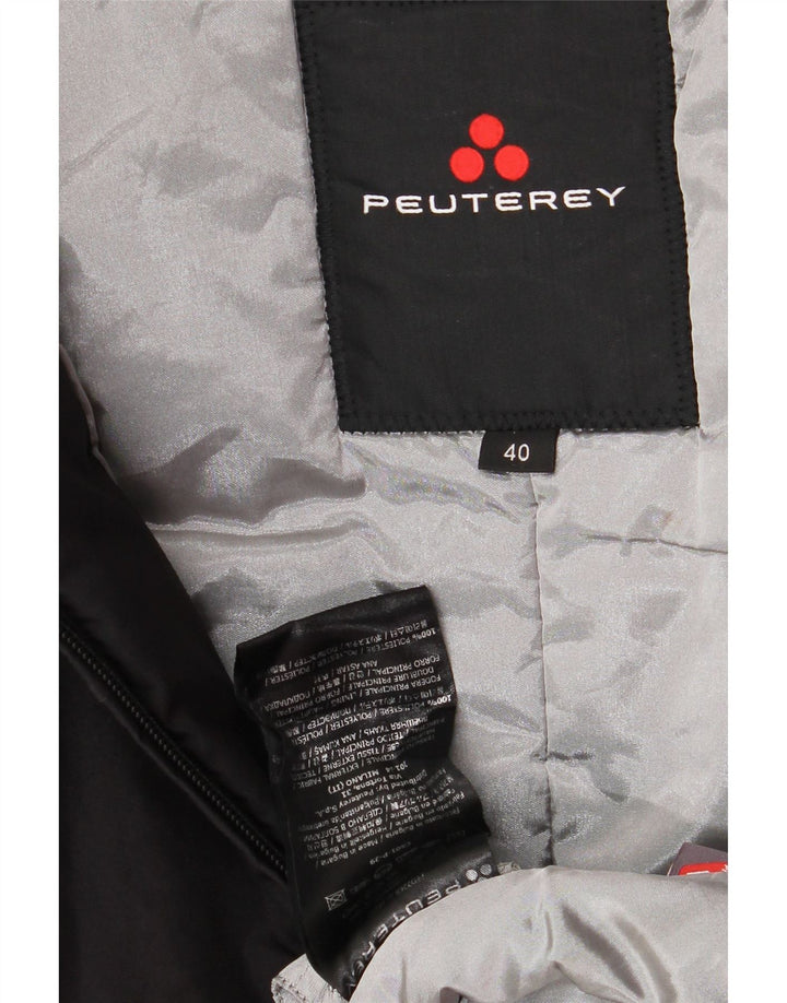 PEUTEREY Polstret hættejakke til kvinder IT 40 Lille sort polyester