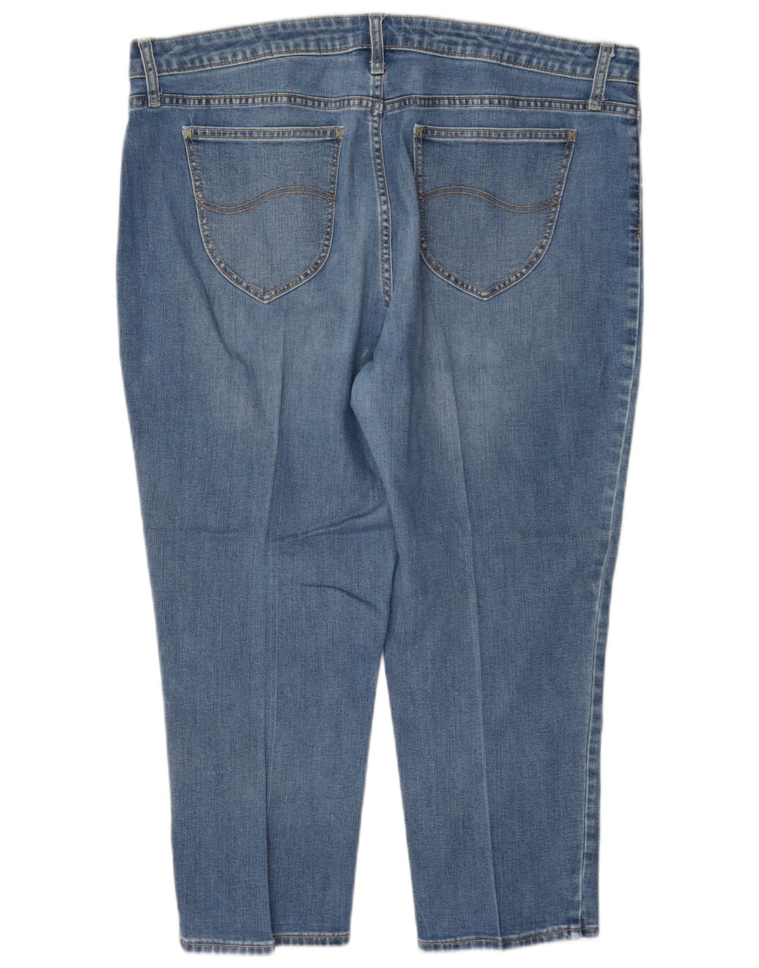 Lee Dame Raiders Mid Rise Capri Jeans W38 L23 Blå
