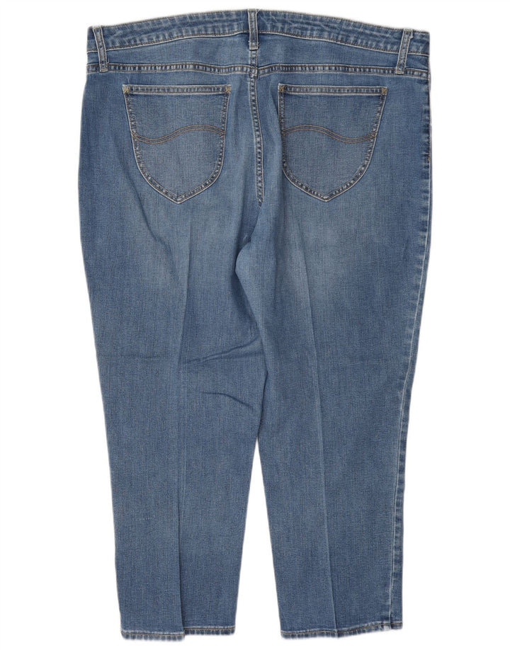 Lee Dame Raiders Mid Rise Capri Jeans W38 L23 Blå
