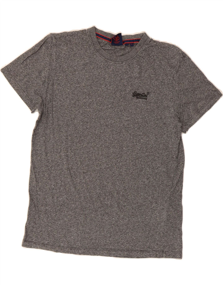 SUPERDRY Mens T-Shirt Top Large Grey Cotton Vintage Superdry and Second-Hand Superdry from Messina Hembry 