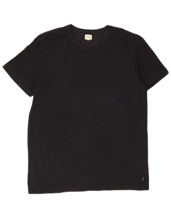 Calvin Klein Jeans Herre T-Shirt Top 2XL Sort Bomuld