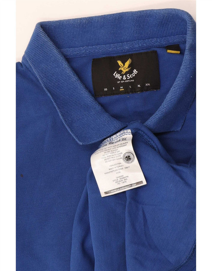 Lyle & Scott herre poloshirt mellemblå bomuld