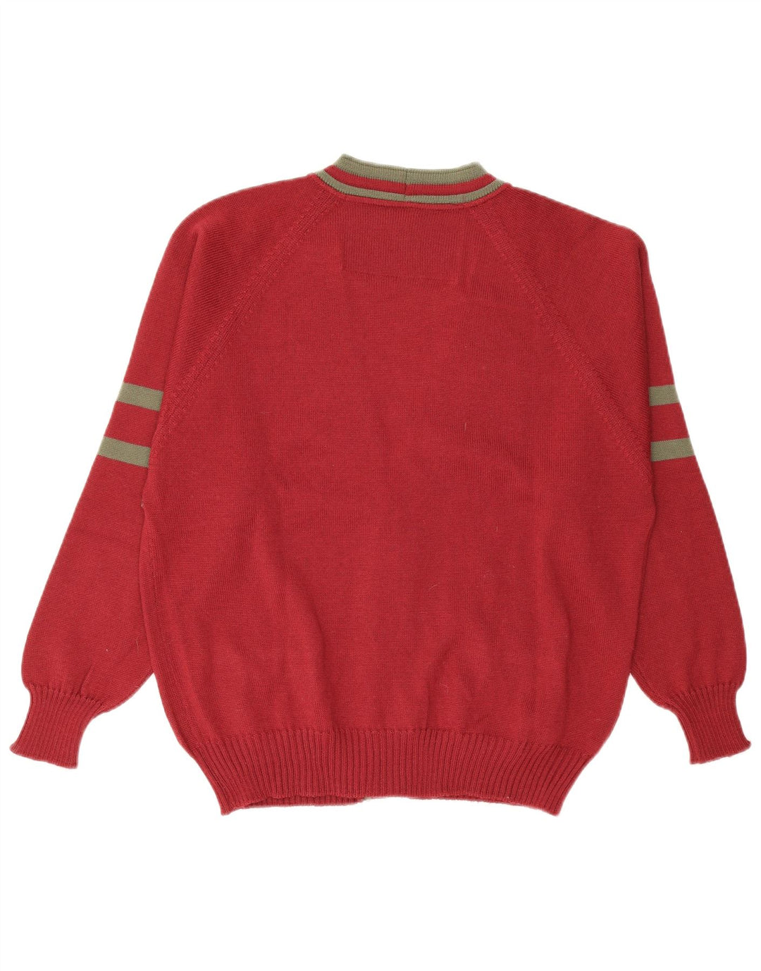 IL GRANCHIO Herre cardigan sweater Medium Bourgogne uld