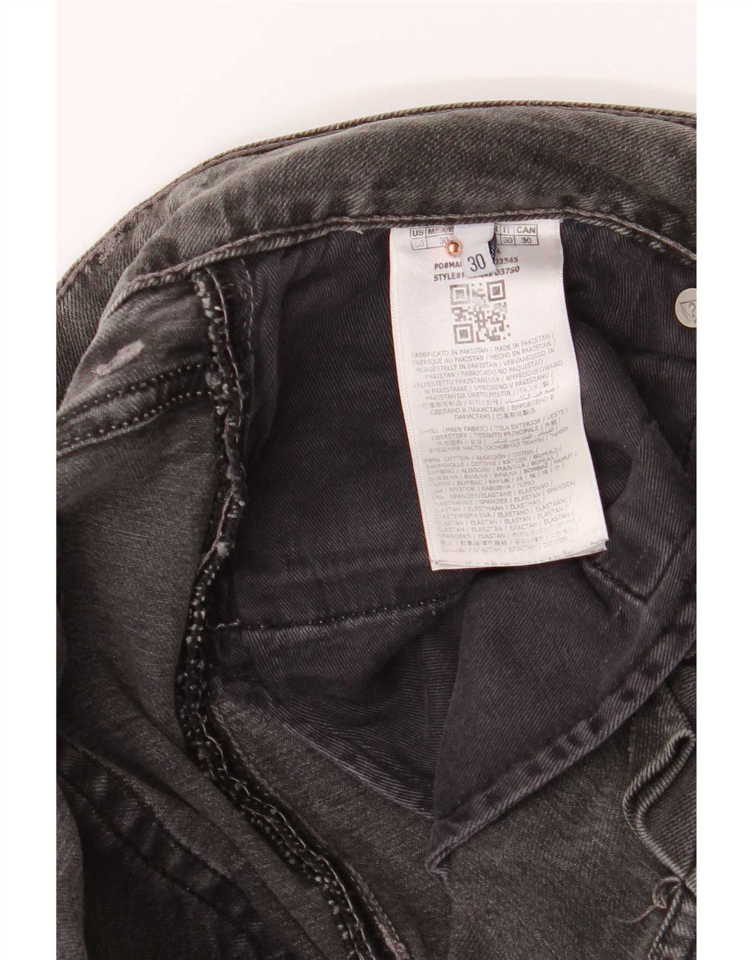 Guess Herre Angels Slim Jeans W30 L32 Grå Bomuld