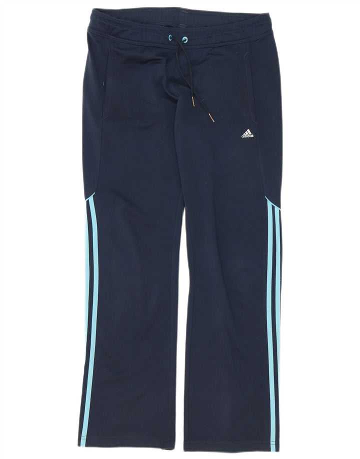 Adidas Træningsdragtsbukser til kvinder UK 12 Medium Navy Blue Polyester