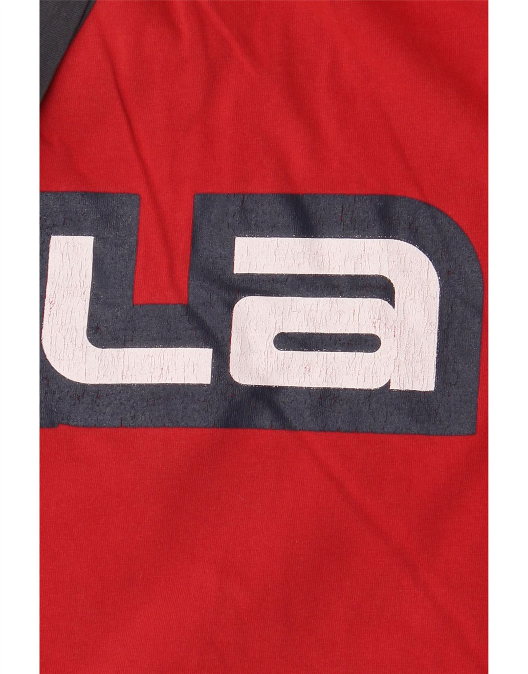 Fila Herre Grafisk T-Shirt Top XL Rød Colourblock