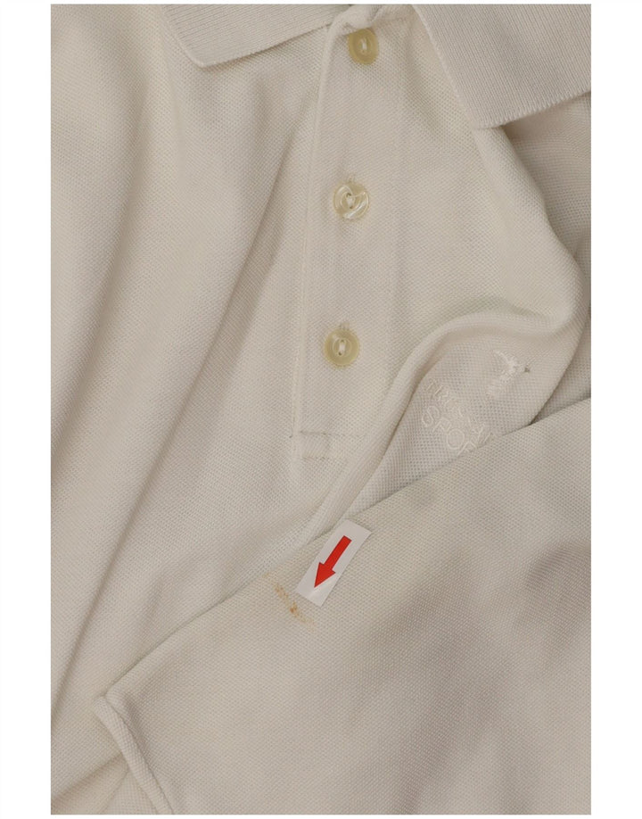 TRUSSARDI herre poloshirt XL hvid bomuld