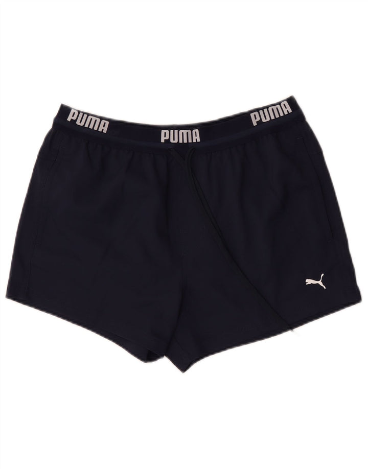 Puma Herre grafiske sportsshorts Medium marineblå polyester