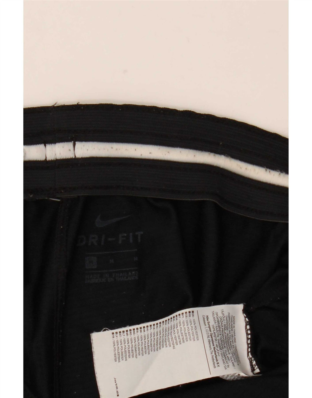 Nike Herre Dri Fit grafiske sportsshorts Medium Sort Polyester