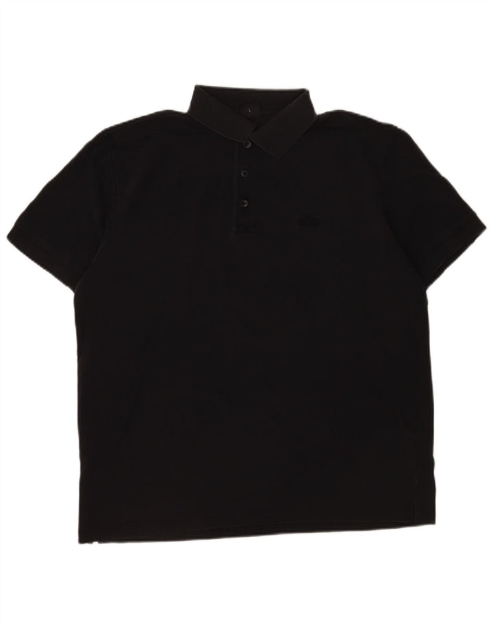Hugo Boss Poloshirt til mænd Stor sort bomuld