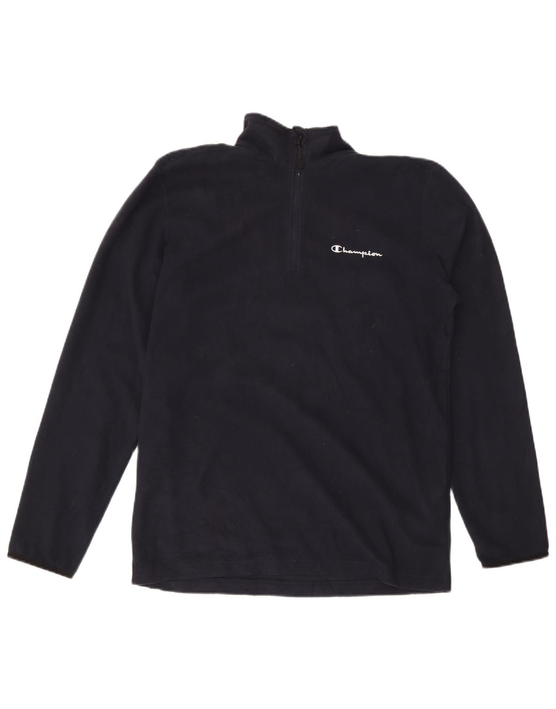 Champion herre lynlås hals fleece jumper stor marineblå polyester