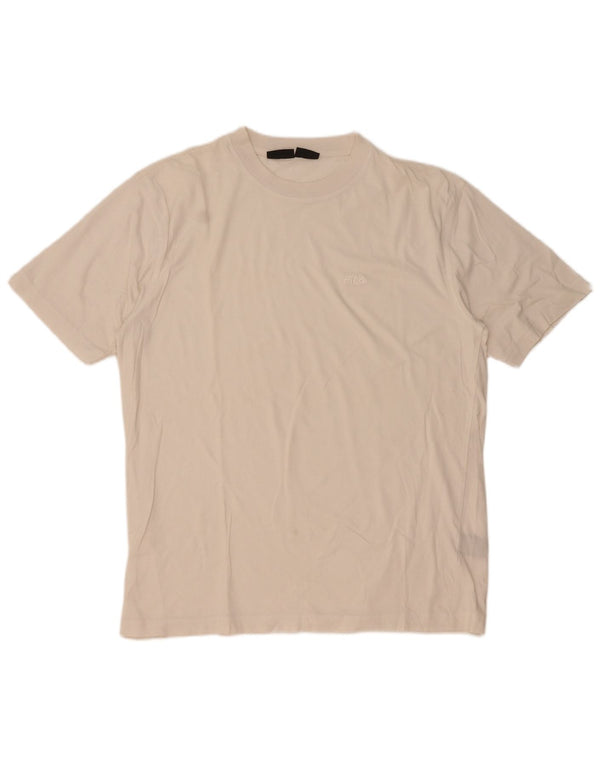 Fila Herre T-Shirt Top XL Hvid Bomuld