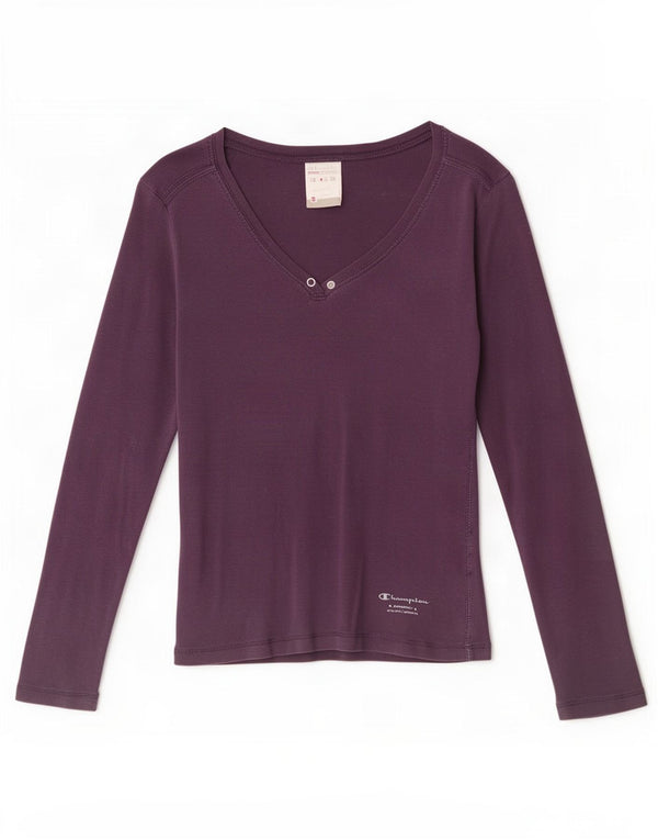 Champion Womens Heritage Classics Top Langærmet UK 8 Lille Lilla