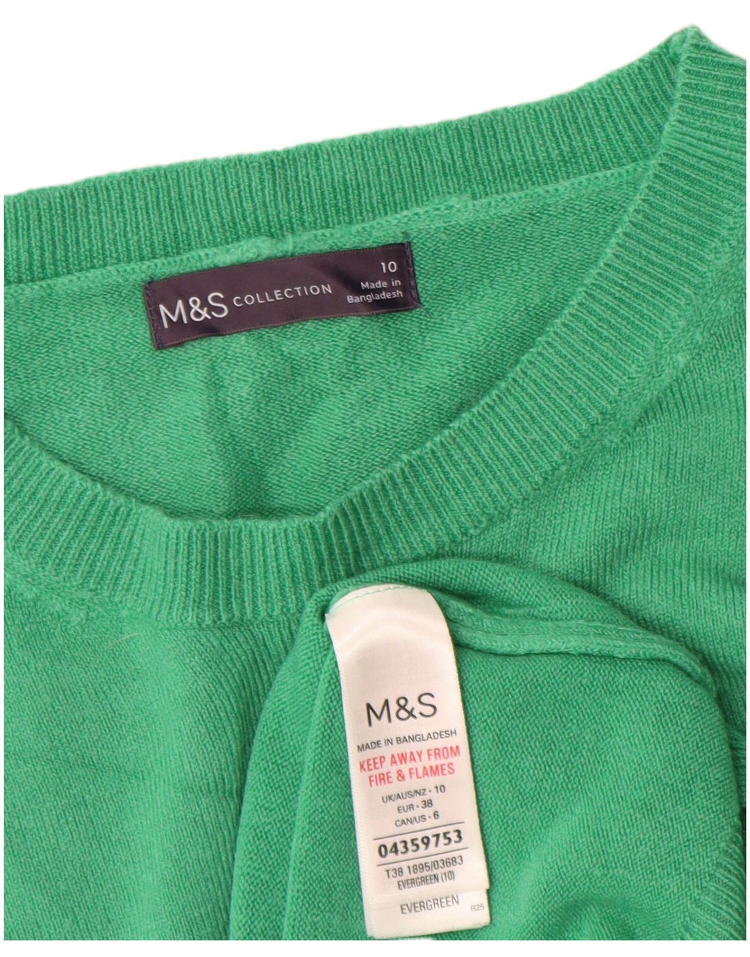 Marks & Spencer Dame sweater med rund hals DK 10 Lille turkis