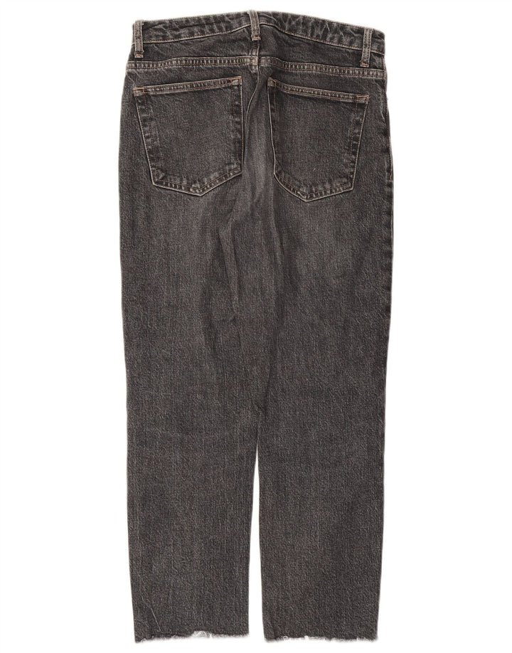 Topshop Dame Straight Jeans W28 L25 Grå Bomuld