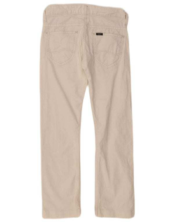 Lee Girls Perry Straight Jeans 11-12 år W26 L26 Hvid Bomuld