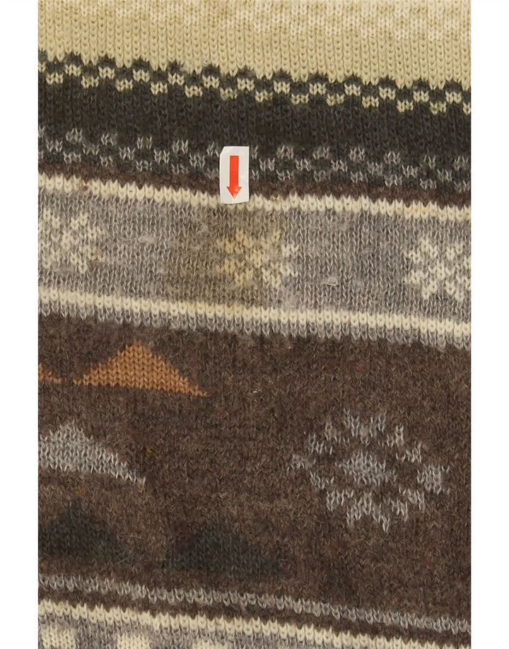 Marks & Spencer Herre St. Michael Jumper Sweater med rund hals lille brun