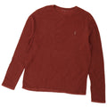 All Saints Herre Top Langærmet Stor Maroon Bomuld