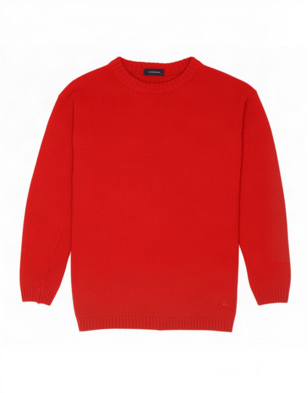 Burberry Boys Boat Neck Jumper Sweater 13-14 År Rød