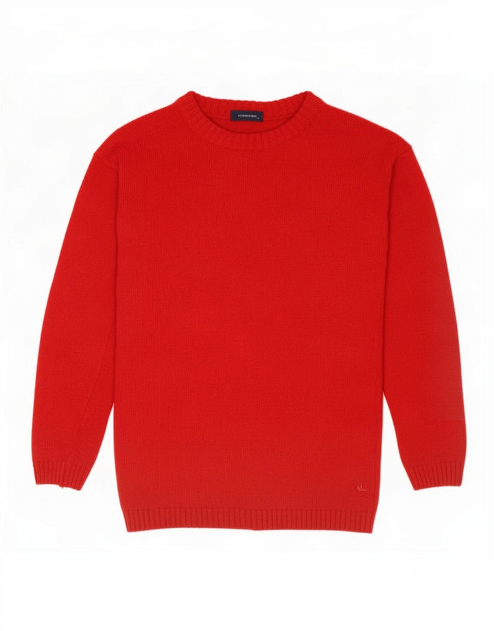 Burberry Boys Boat Neck Jumper Sweater 13-14 År Rød