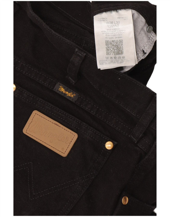Wrangler Straight Jeans til mænd W36 L30 Sort