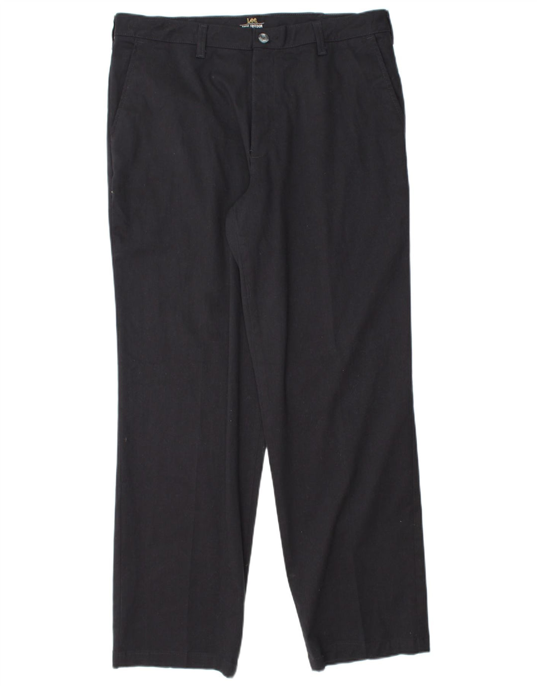 LEE Lige Chinobukser til mænd W34 L30 Marineblå bomuld