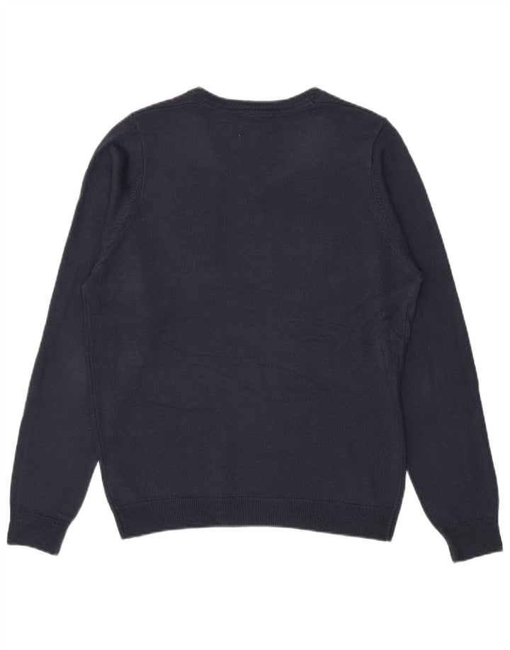 Marks & Spencer Herre V-hals sweater Medium Marineblå Akryl