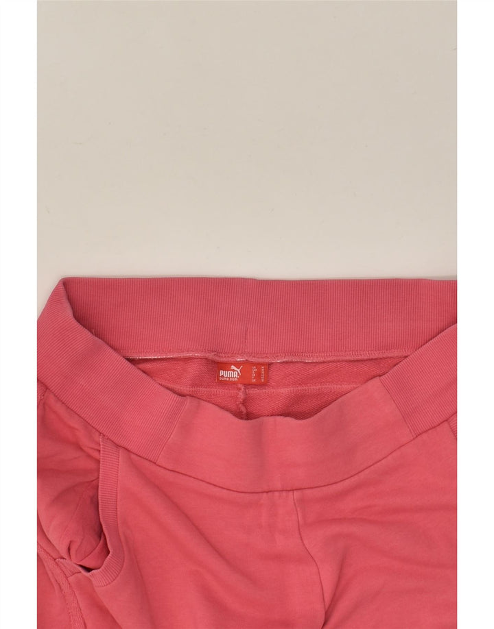 PUMA Womens Capri Tracksuit Trousers Joggers UK 12 Medium  Pink | Vintage Puma | Thrift | Second-Hand Puma | Used Clothing | Messina Hembry 
