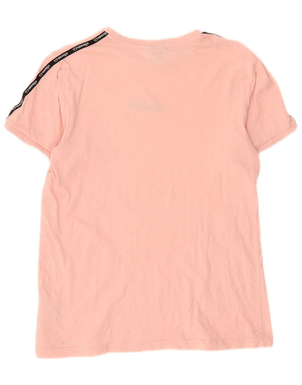 Ellesse Herre Grafisk T-Shirt Top XS Pink Colourblock Bomuld