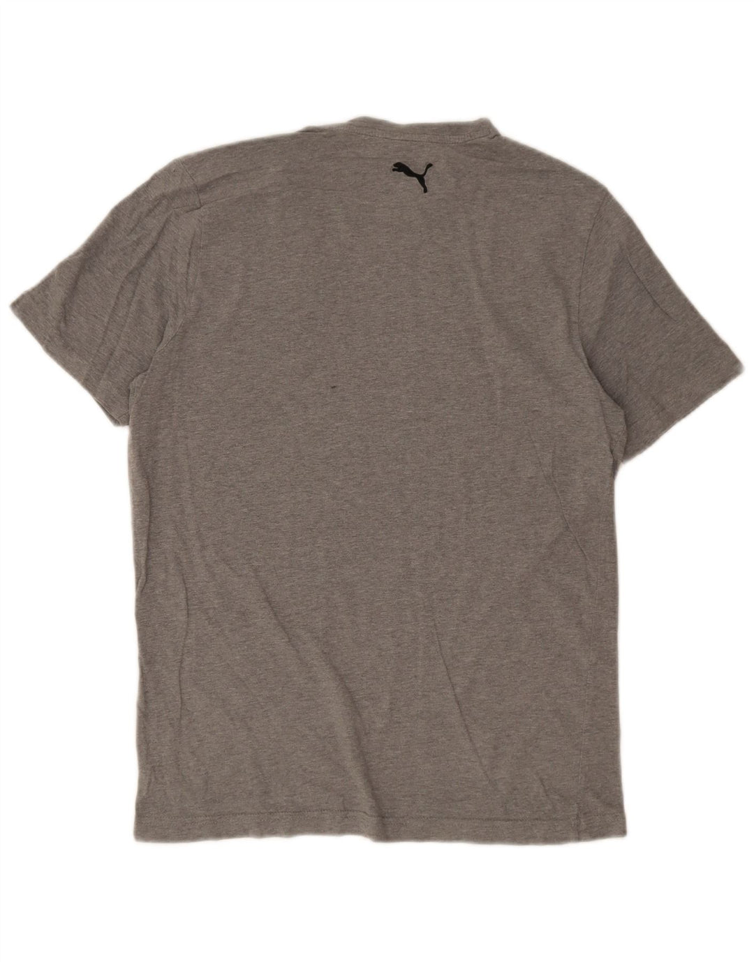 Puma Herre grafisk T-shirt Top Medium Grey Flecked