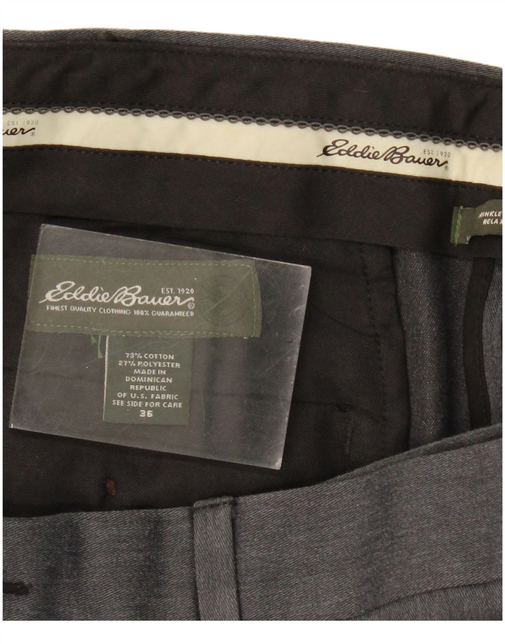 Eddie Bauer Herre Pegged Chino Bukser W36 L31 Grå Klassisk