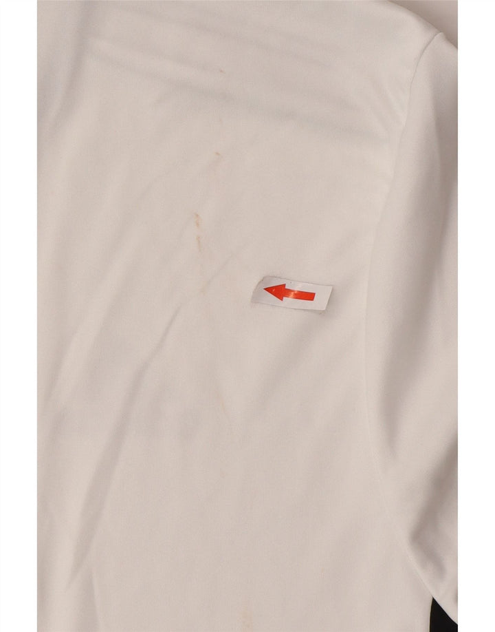 Adidas Herre Aeroready T-Shirt Top Medium White Colourblock Polyester