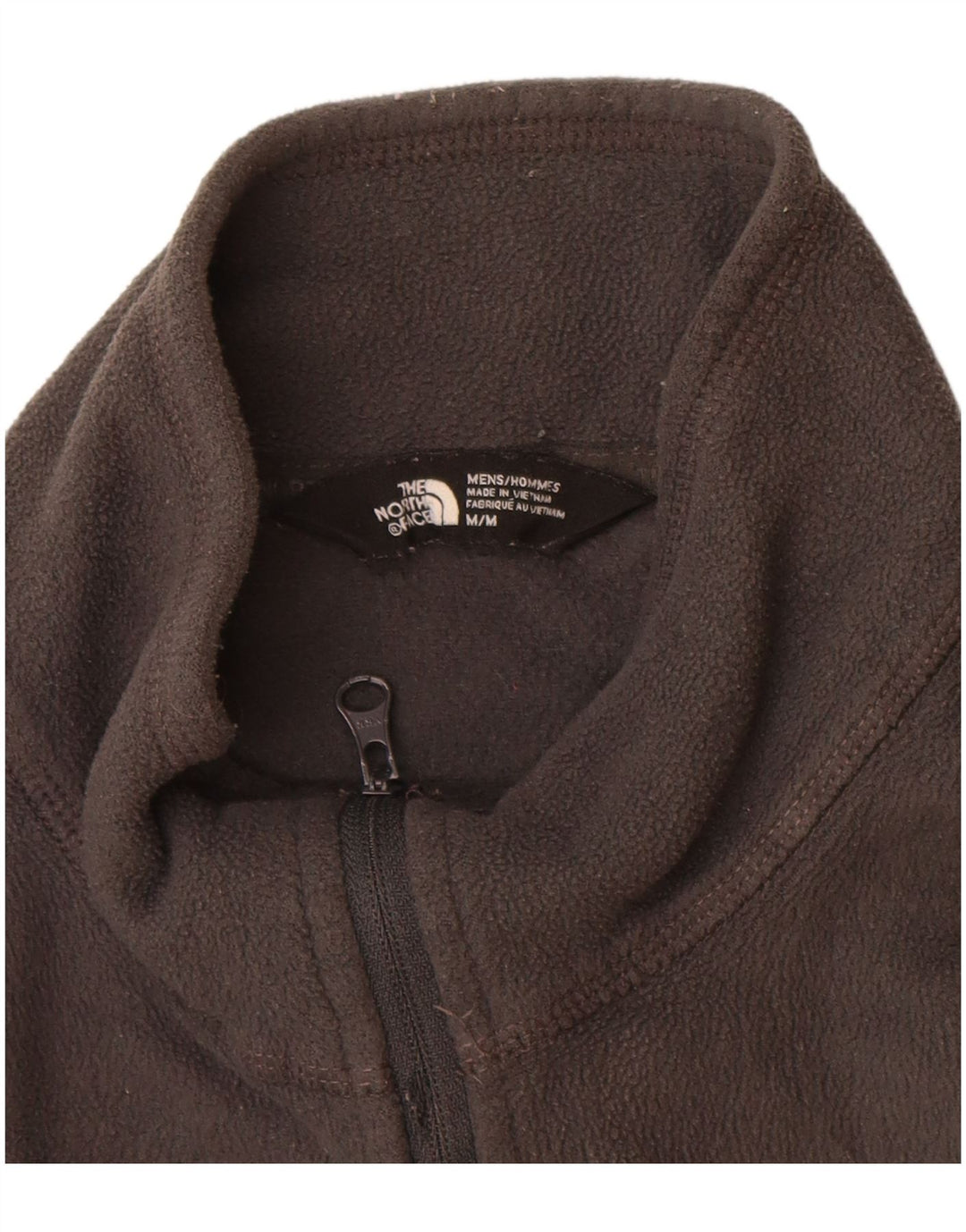 THE NORTH FACE Fleecetrøje til mænd med lynlåshals mellemgrå polyester