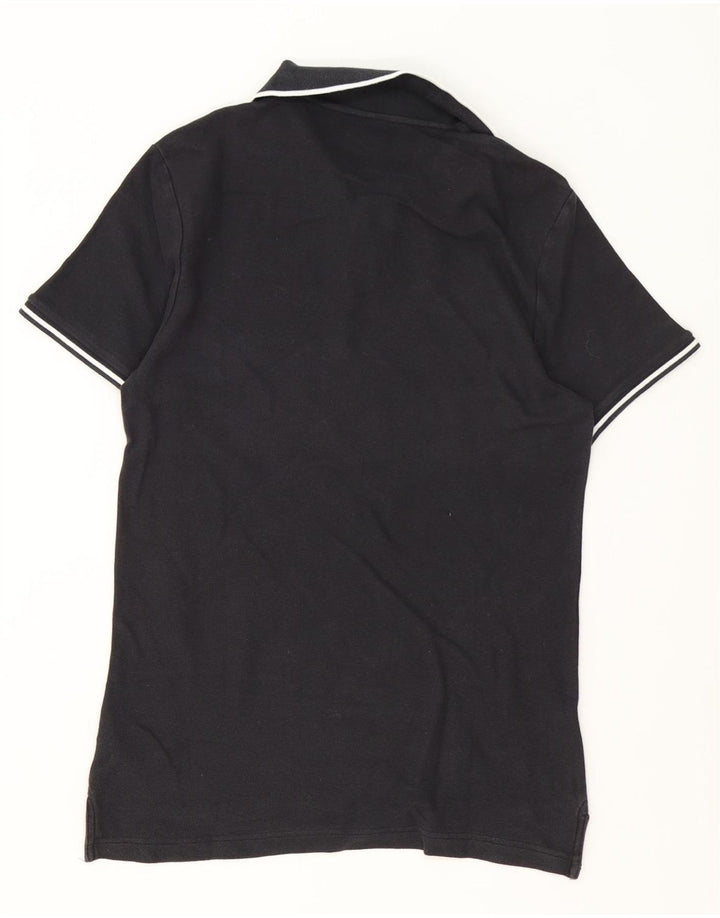 Nike Poloshirt til mænd, medium sort stribet bomuld
