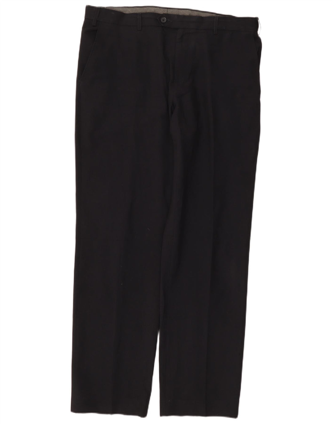 MARKS & SPENCER Herre Regular Fit Suit Bukser W36 L33 Marineblå polyester