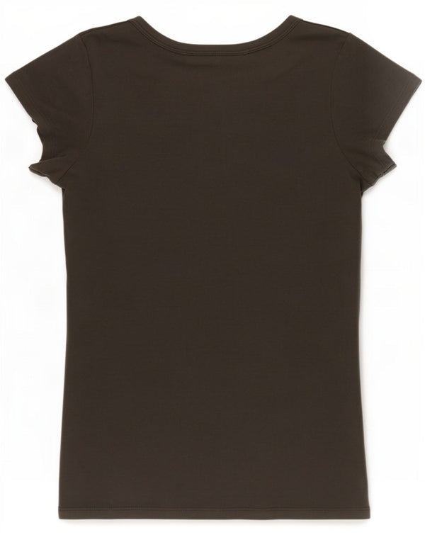 G-Star Dame T-Shirt Top UK 10 Lille Grøn Bomuld