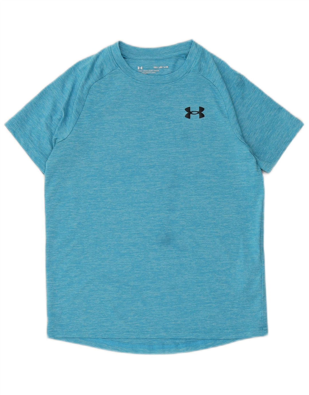 Under Armour Boys T-Shirt Top 9-10 år Medium Blue Flecked Polyester